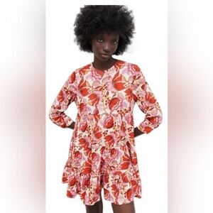 Zara Sharon Tiered Floral Dress NWT Medium